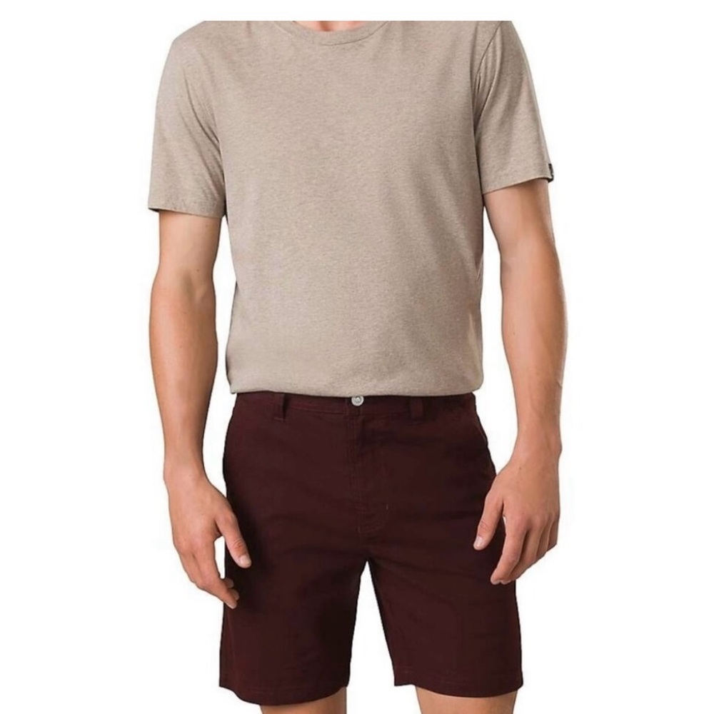 Prana Men's Burgundy Shorts size 30 NWT